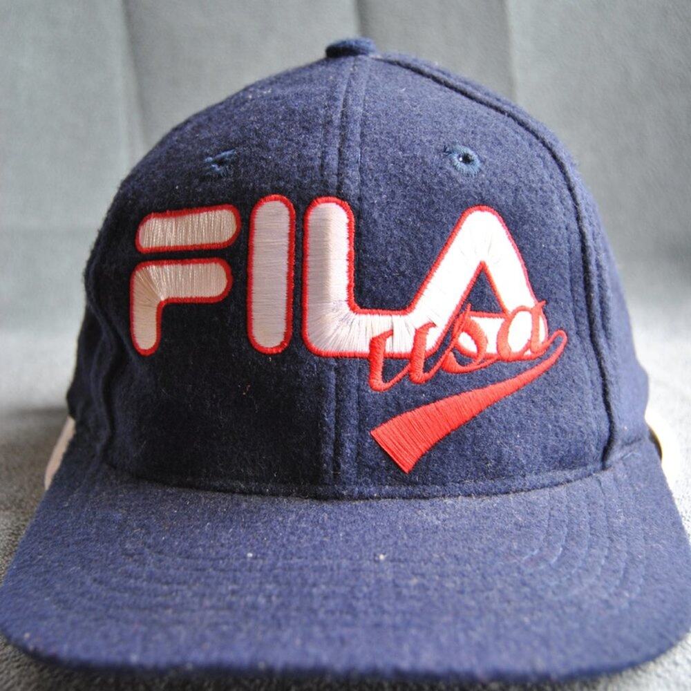 FILA USA Red White & Blue Hat w/ Adjustable Strap (OSFM)